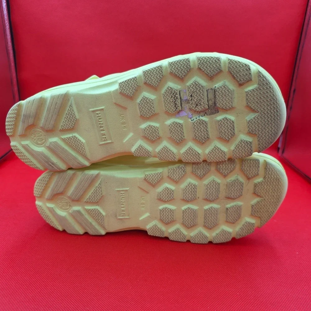 Women's HUNTER Bloom Algae Foam Adjustable Strap Sandals Safety Yellow Size 10